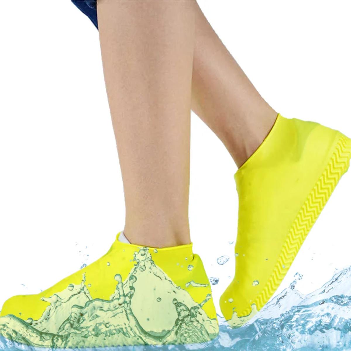 Бахилы силиконовые на обувь Waterproof Silicone Shoe Cover от воды и грязи L - фото 2