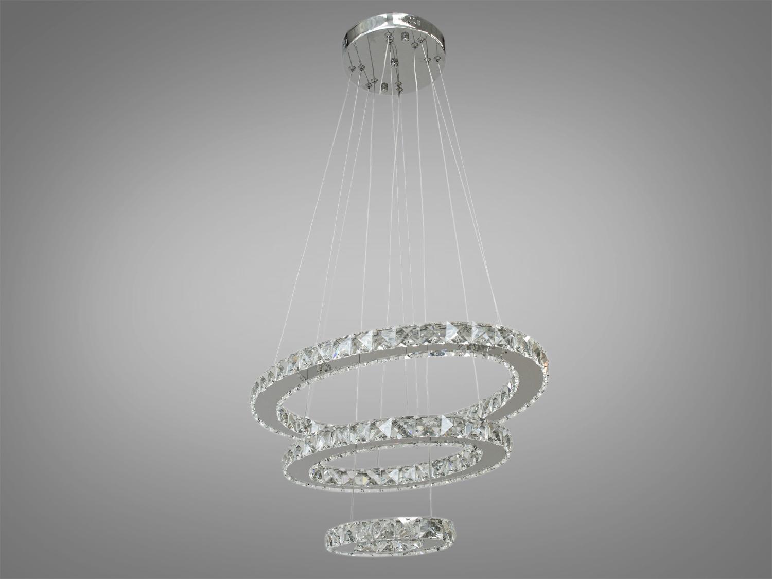 Люстра-подвес светодиодная хрустальная 56 Вт (7242/s) - фото 3 Люстра-подвес светодиодная хрустальная 56 Вт (7242/s) - фото 3