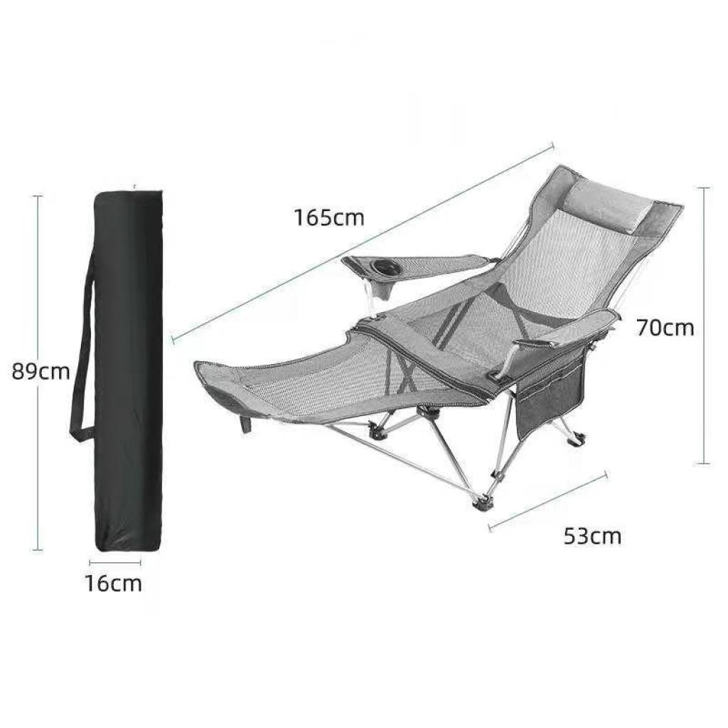 Кресло туристическое раскладное Lesko SW233 Gray (1386925) - фото 2 Кресло туристическое раскладное Lesko SW233 Gray (1386925) - фото 2