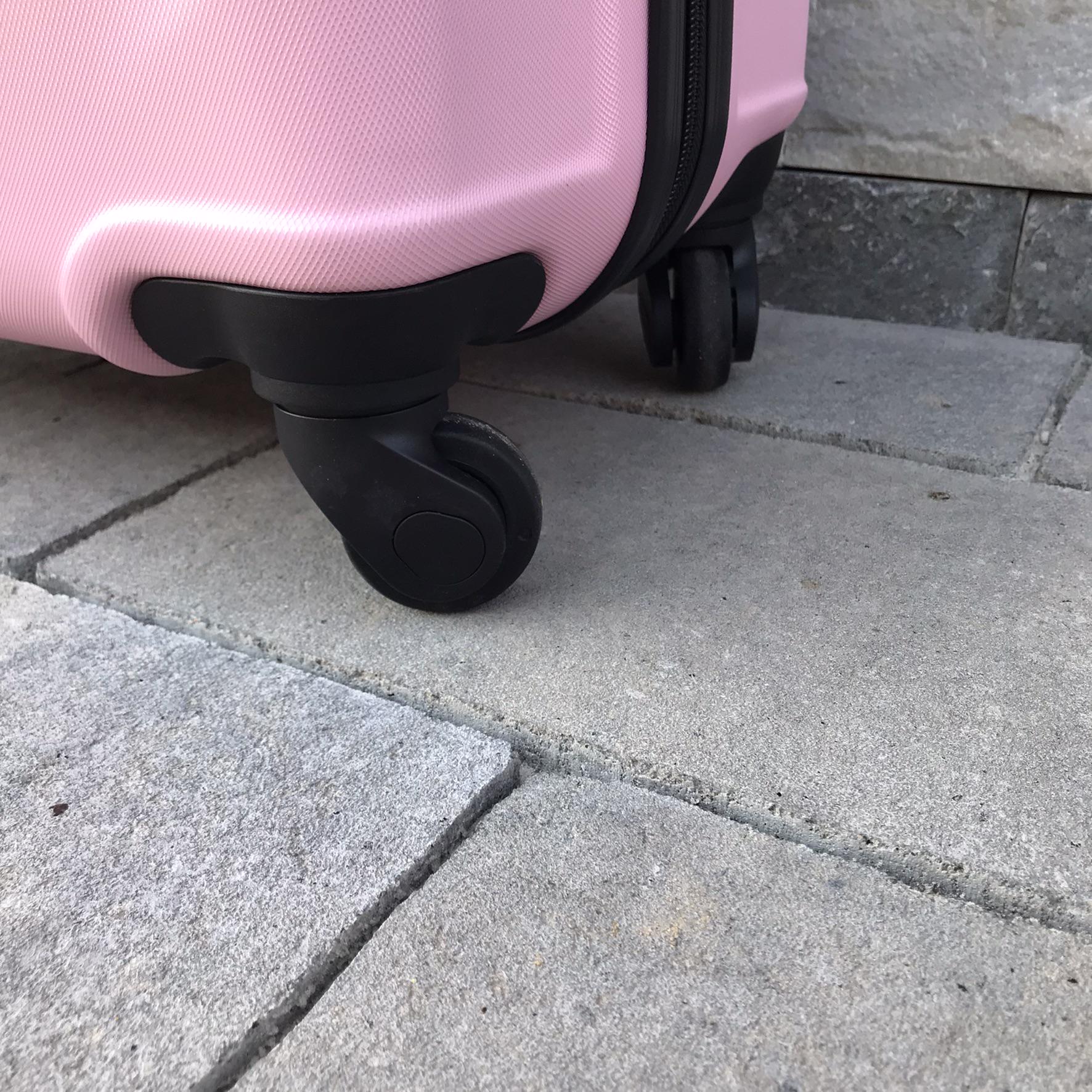 Валіза дорожня Wings 147 з полікарбонату М 65х43х26 см Рожевий (10880894) - фото 5