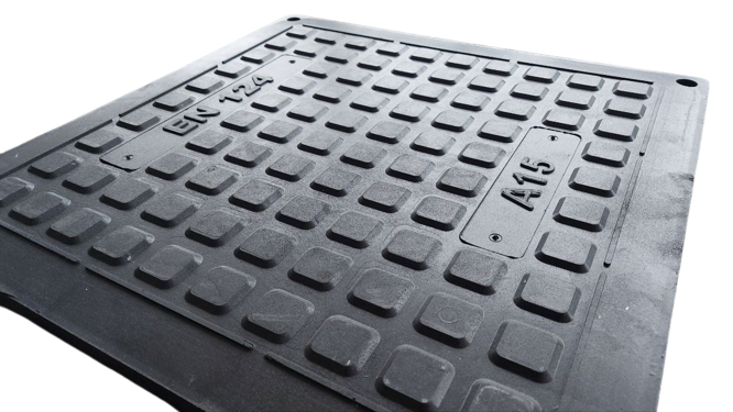 Крышка люка канализационного Войс А15 600х600 мм 4 т Черный (voys61) - фото 3