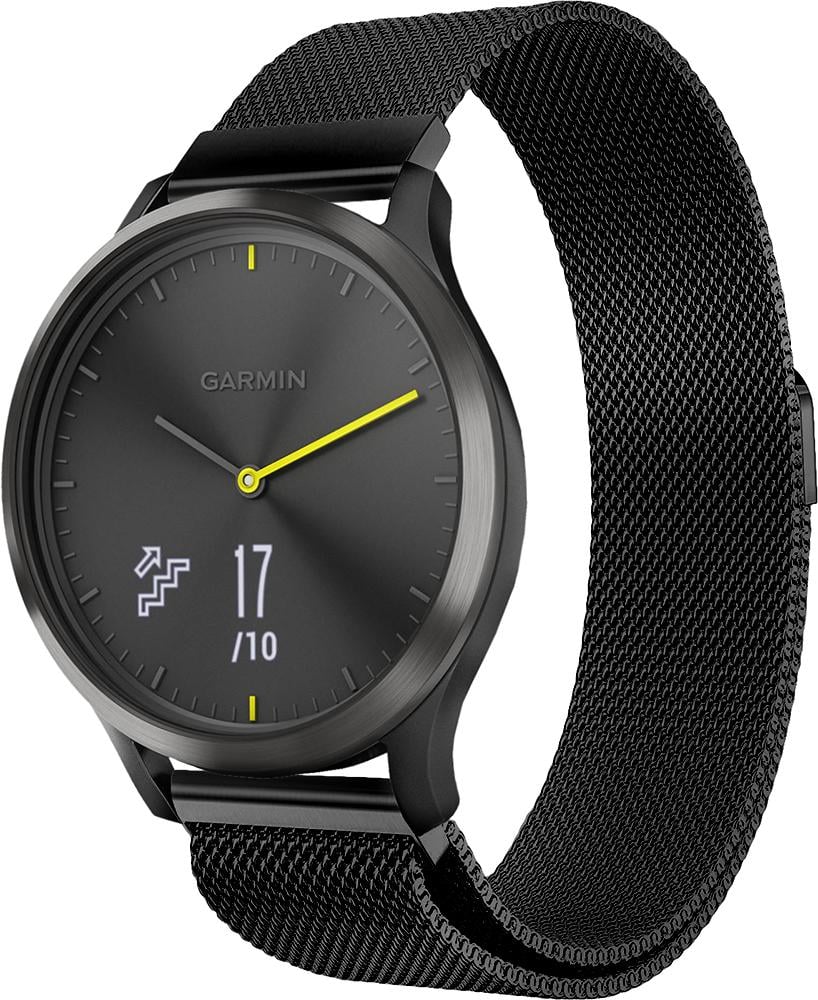 Ремешок Миланская петля Milano Garmin Vivomove HR Black (19225)