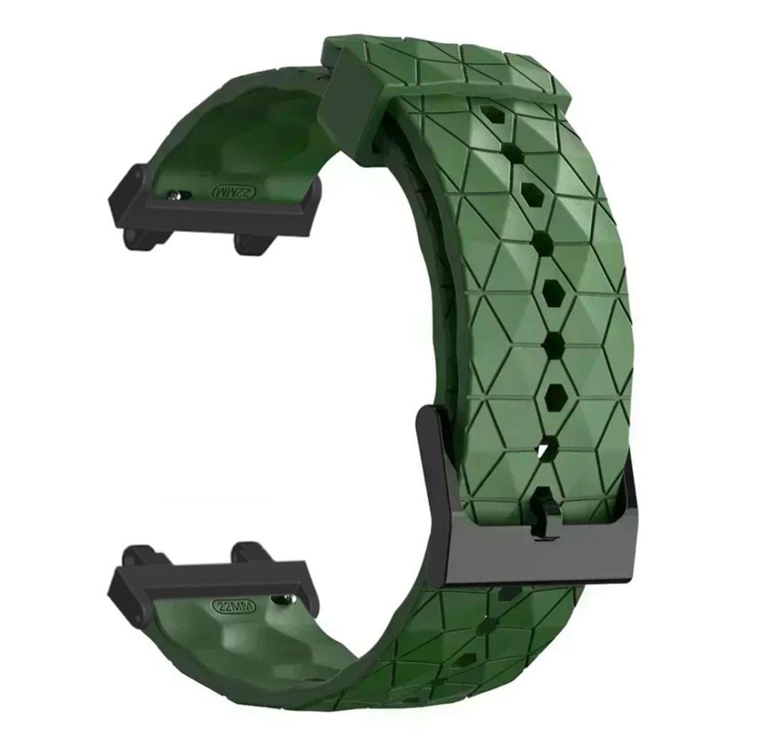 Ремешок силиконовый Primolux Dimond для часов Xiaomi Amazfit T-Rex 2 Army Green (A2169/A2170)