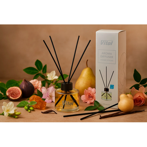 Аромадифузор Vitol Home Sticks Amber Night 130 мл (00000063213) - фото 5