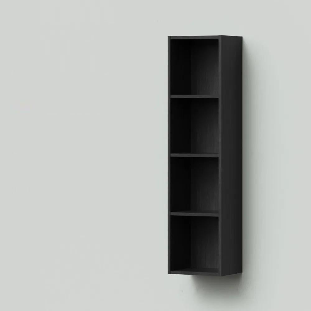 Пенал-стеллаж подвесной MVK Vostok Lite 40 В1 400х250х1200 мм Морское дерево Карбон 8093kb) - фото 2