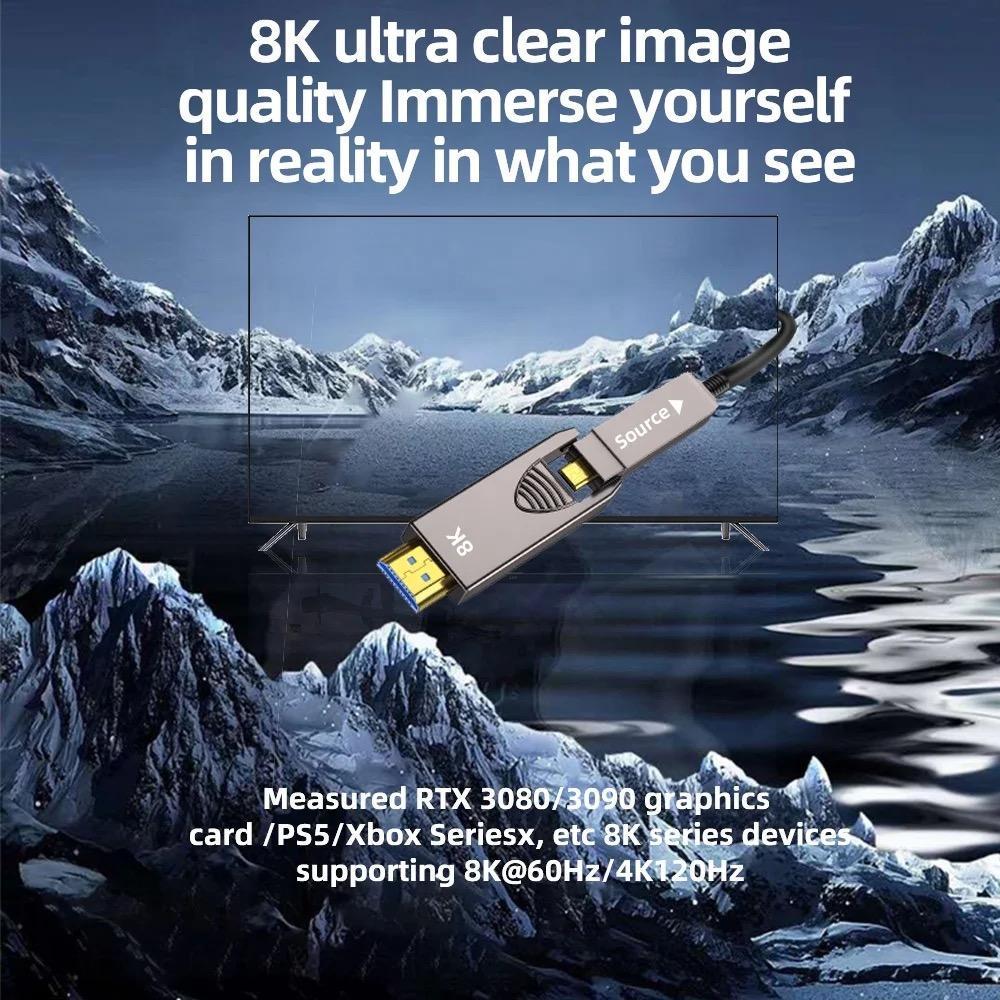 Кабель цифровой оптический HDM-Type D/А разрешение 8К 60Hz V2.1 25 м (000048945) - фото 3 Кабель цифровой оптический HDM-Type D/А разрешение 8К 60Hz V2.1 25 м (000048945) - фото 3