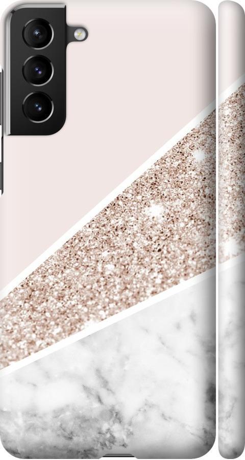 Чехол на Samsung Galaxy S21 Plus Пастельный мрамор (4342m-2115-42517)