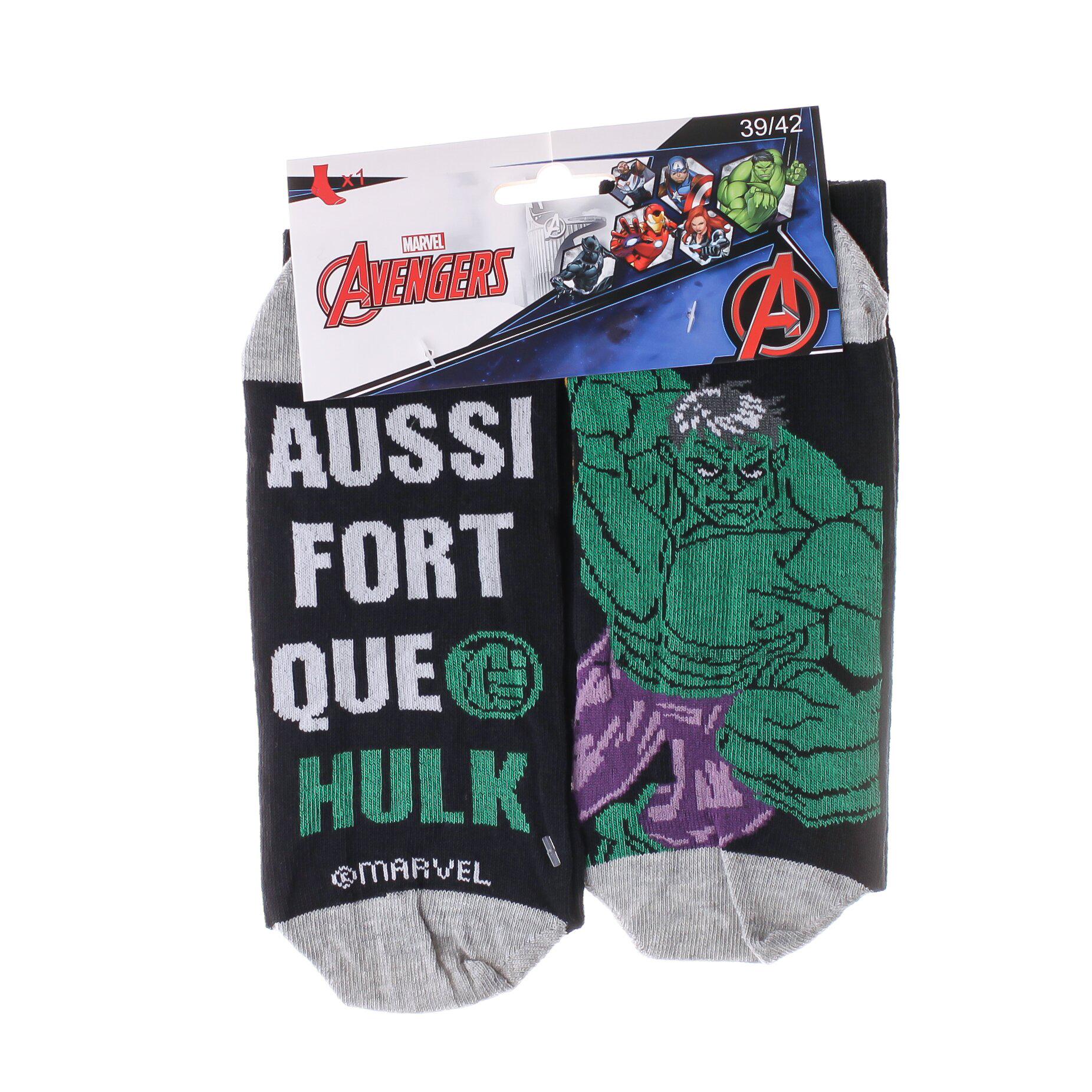 Шкарпетки Marvel Avengers Hulk 1 пара р. 39-42 Black (93154862-1)