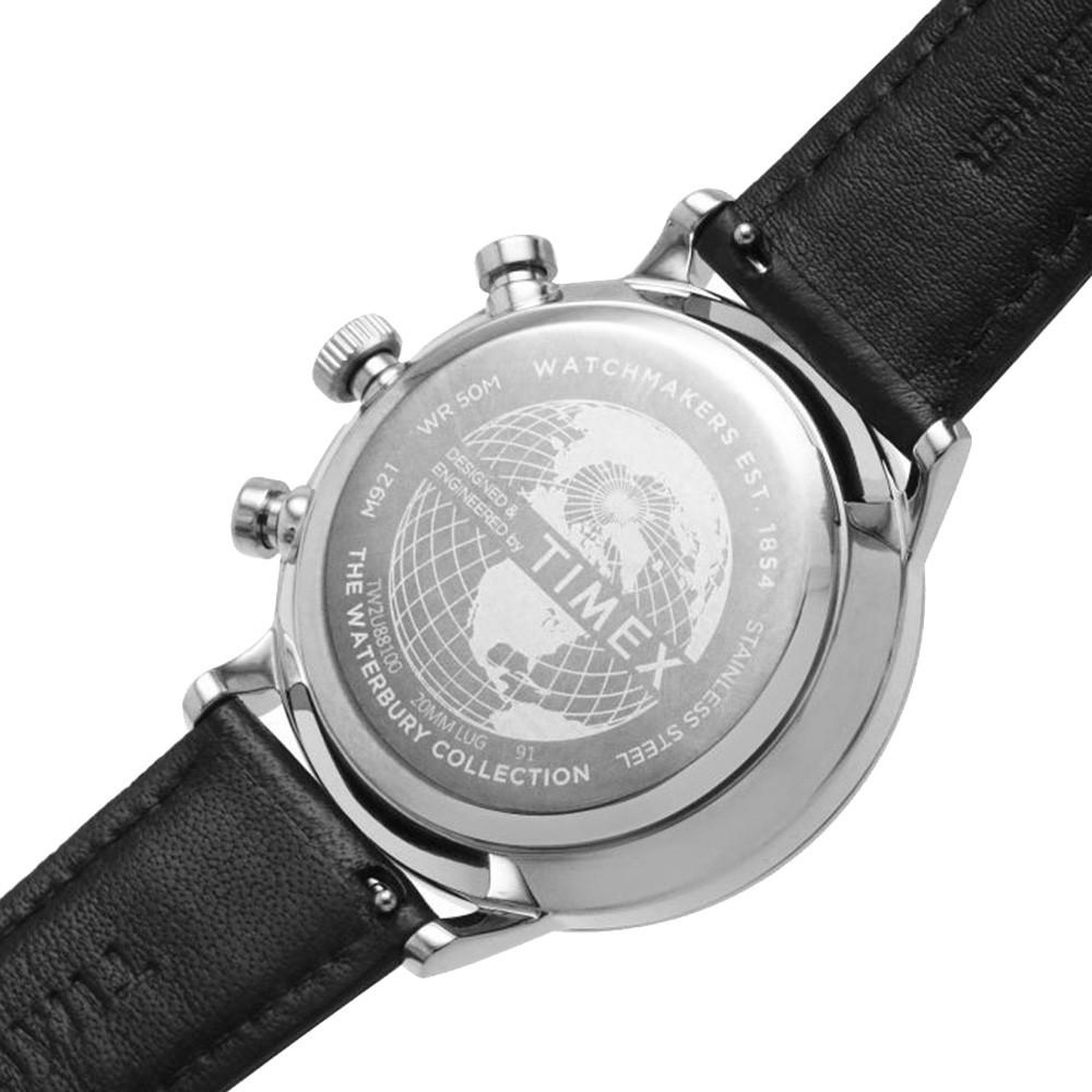 Наручные часы мужские Timex Waterbury Classic Chrono кварцевые Silver (Tx2u88100) - фото 5