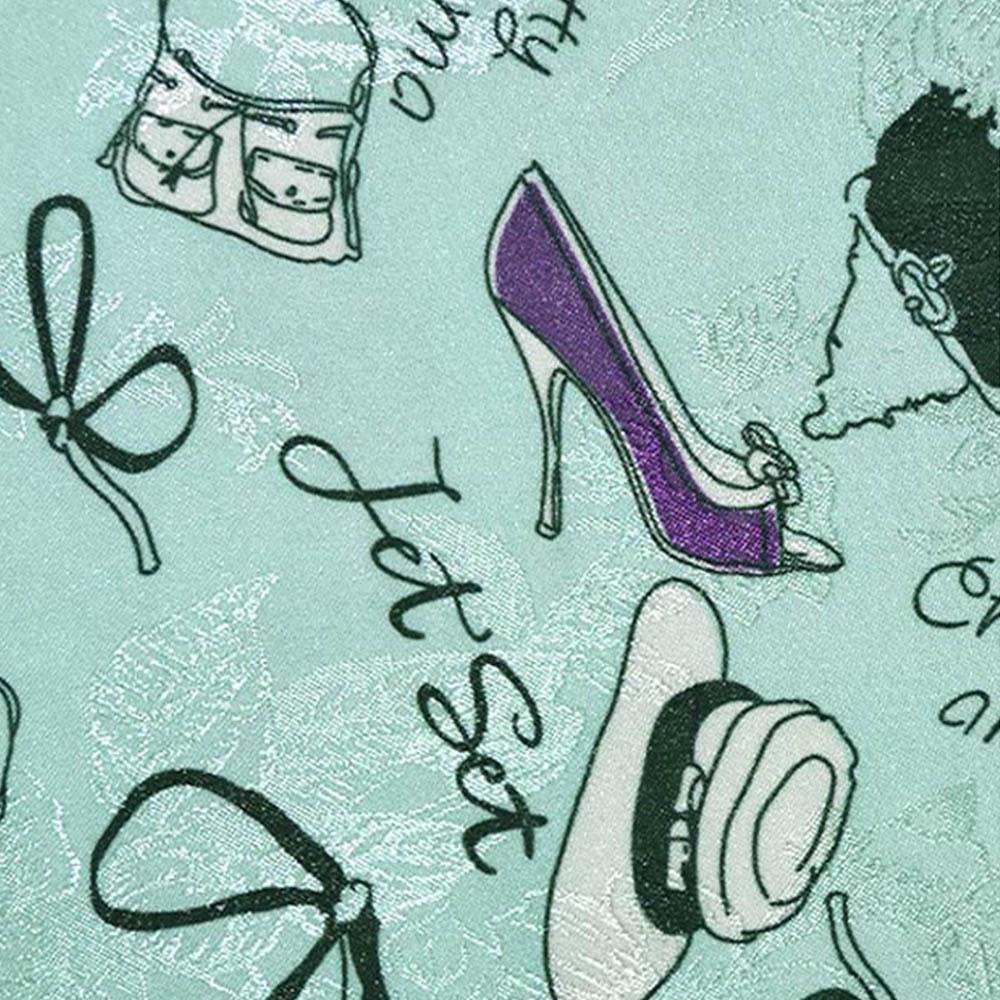 Ткань жаккард ширина 145 см Голубой (11811.002)