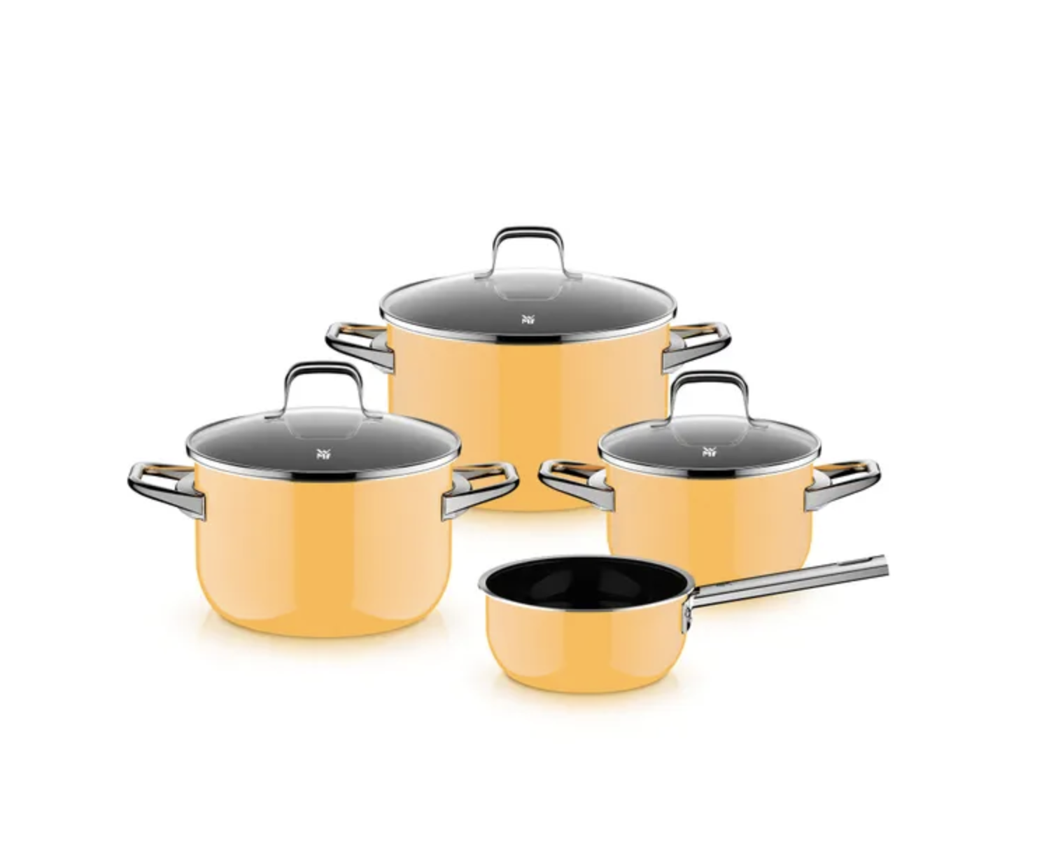 Набір каструль WMF Fusiontec Essential Pro 4 пр. Mango Yellow (3201114631)