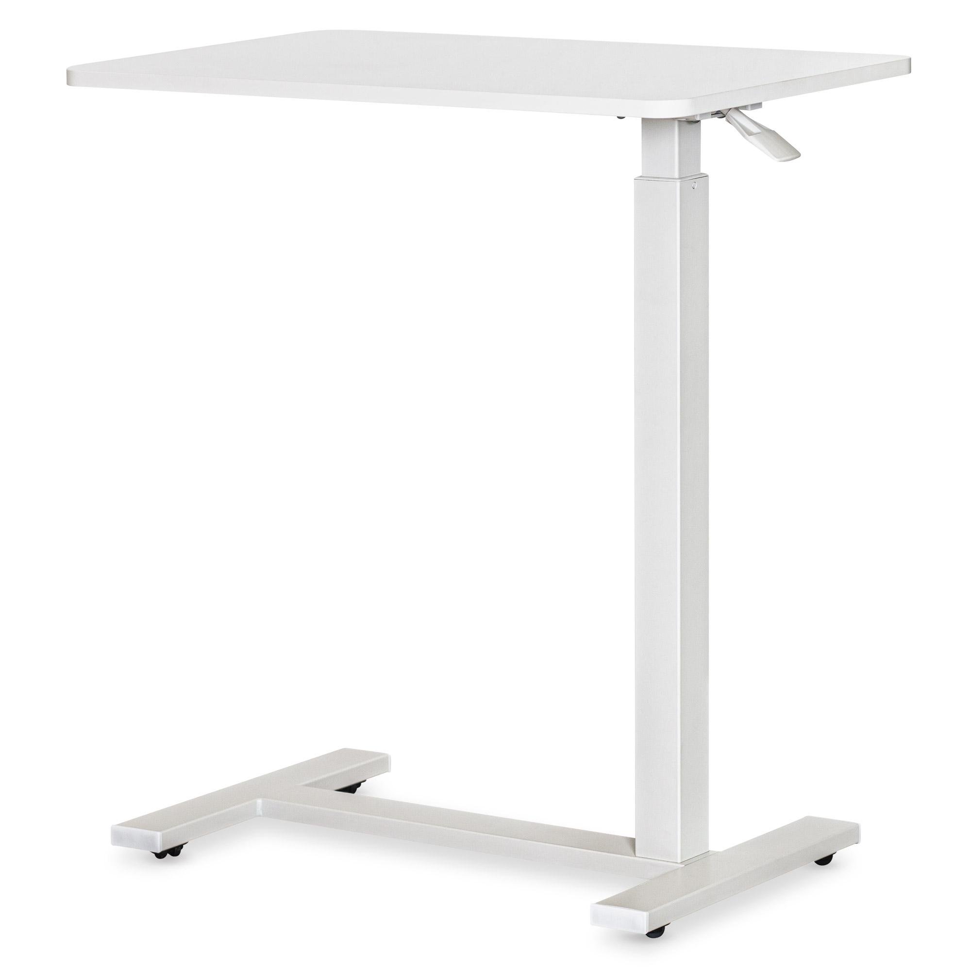 Столик мобільний приставний Hommex Mobidesk USB з регулюванням висоти White