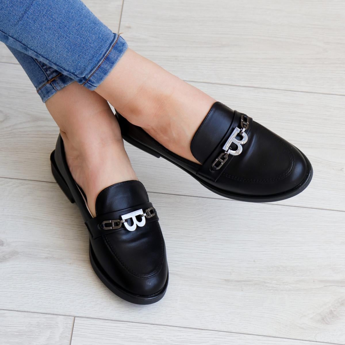 Лоферы женские Fashion р. 40 25,5 см Черный (3160)