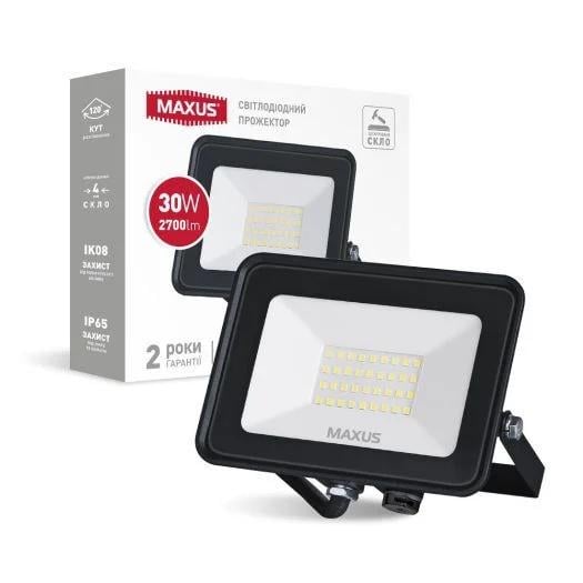 Прожектор світлодіодний Maxus 1-MFL-04-3050 30W 5000K (27803310)