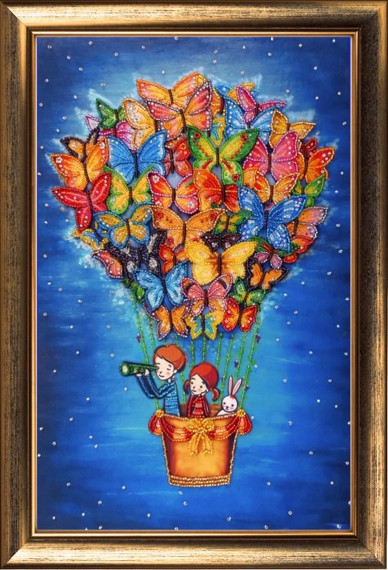 Набір для вишивання бісером BUTTERFLY 124 На повітряній кулі 38х24 см (124)