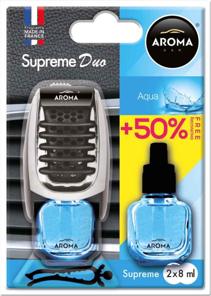Ароматизатор Aroma Car Supereme Duo Slim Aqua 8 мл (29492-5070f)