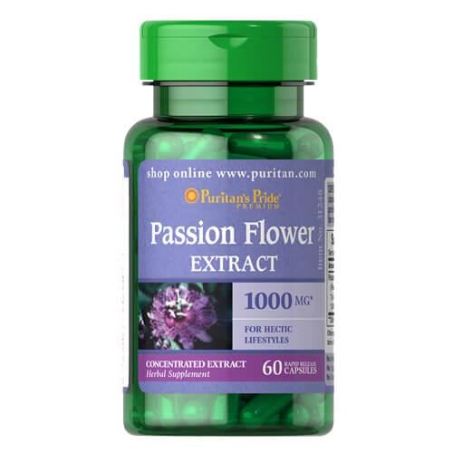 Пассифлора Puritan's Pride Passion Flower Extract 1000 мг 60 Capsules (31248)