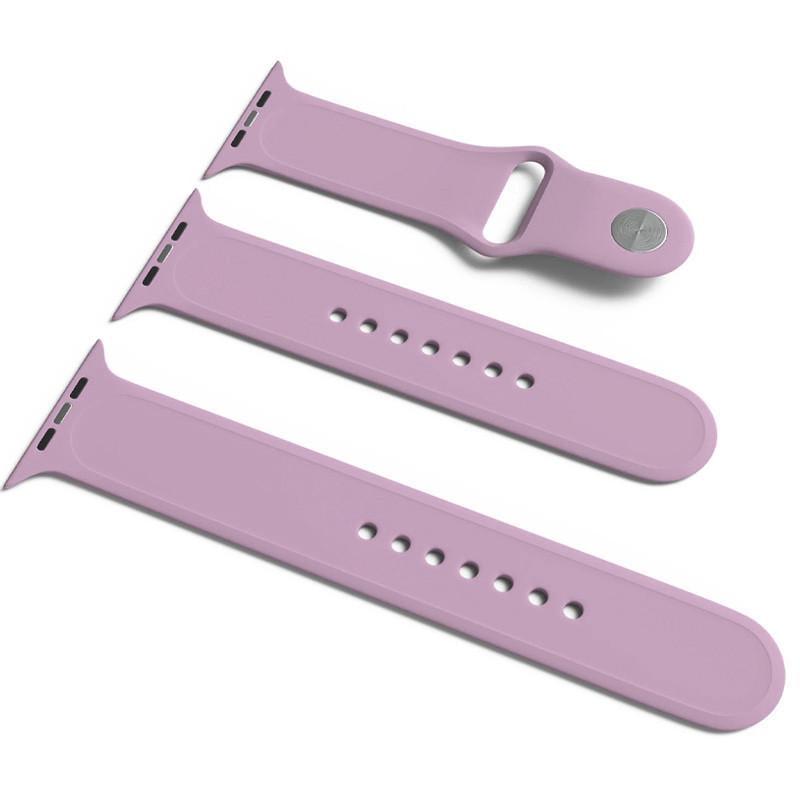 Ремінець силіконовий для Apple Watch Sport Band 38/40/41 S/M & M/L 3pcs Ліловий/Lilac Pride (00000032192_43)