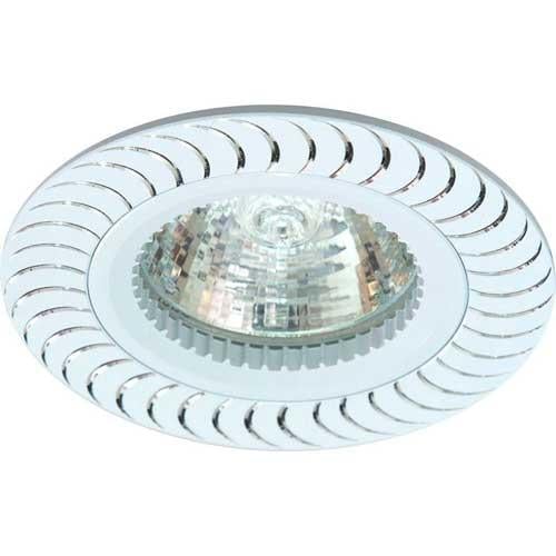 Точечный светильник врезной Feron GS-M392 MR16 GU5.3 50W круг Белый (03786)