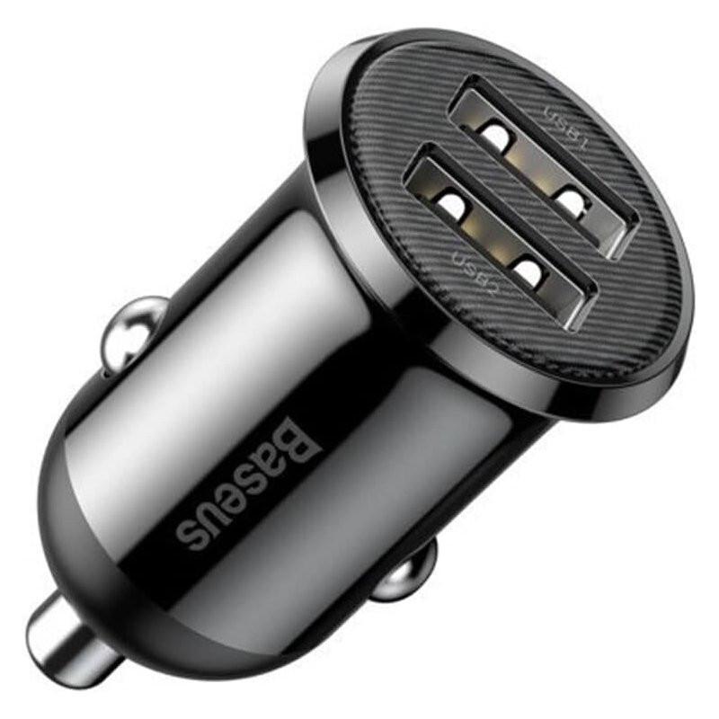 Автомобільний зарядний пристрій Baseus Grain Pro 2USB 4,8A CCALLP Black - фото 3