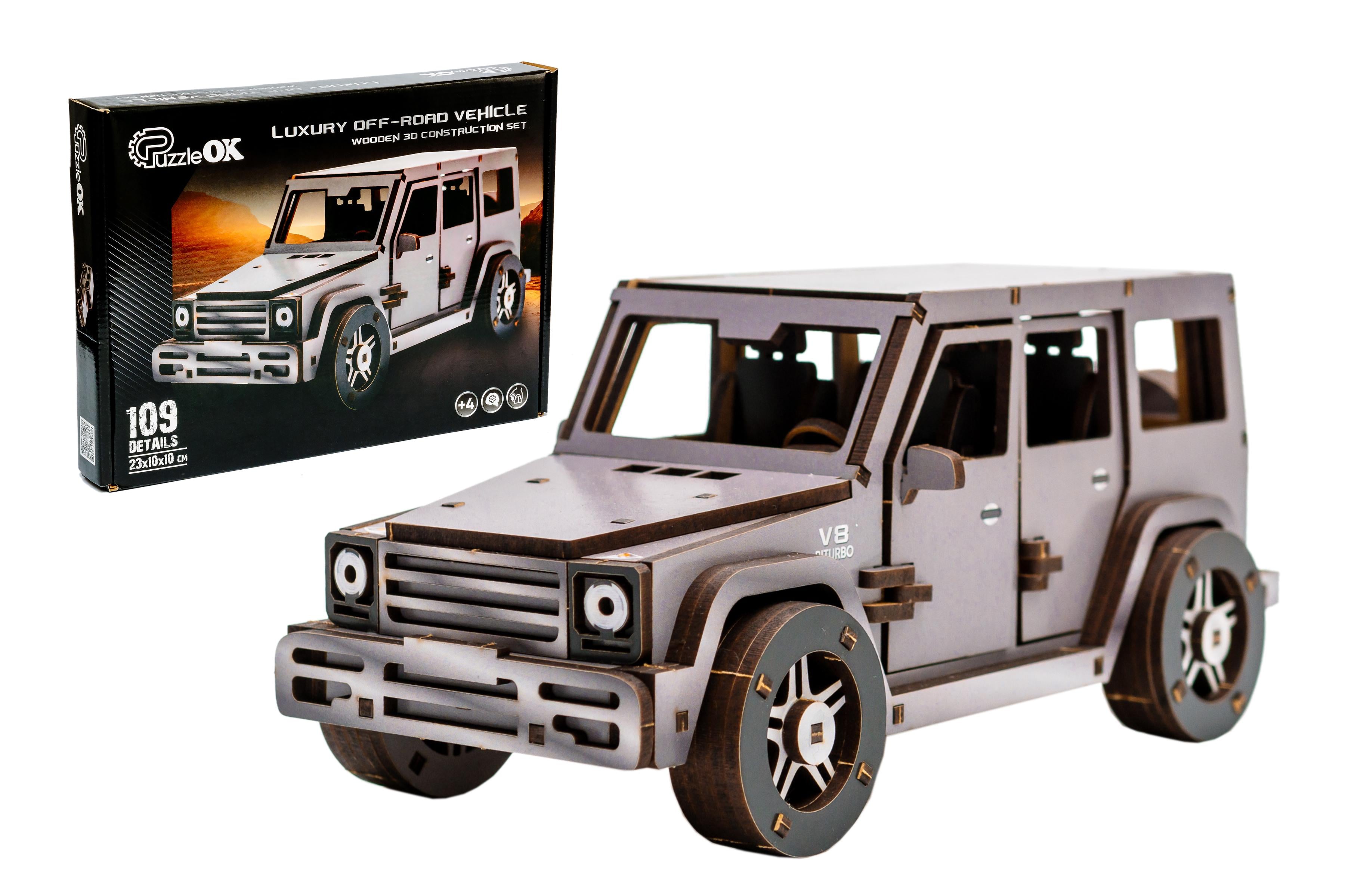 Конструктор дерев’яний 3D Luxury off-road Vehicle 109 дет.