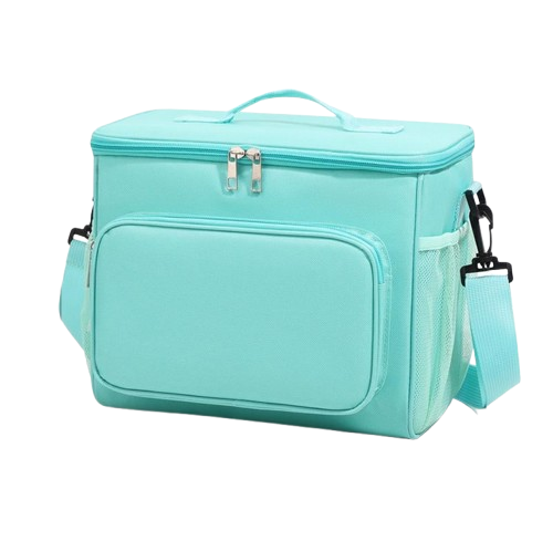 Термосумка ThermoPop 10 л водонепроникна з багатошаровою ізоляцією 22х26х18 см Бірюзовий (906351)