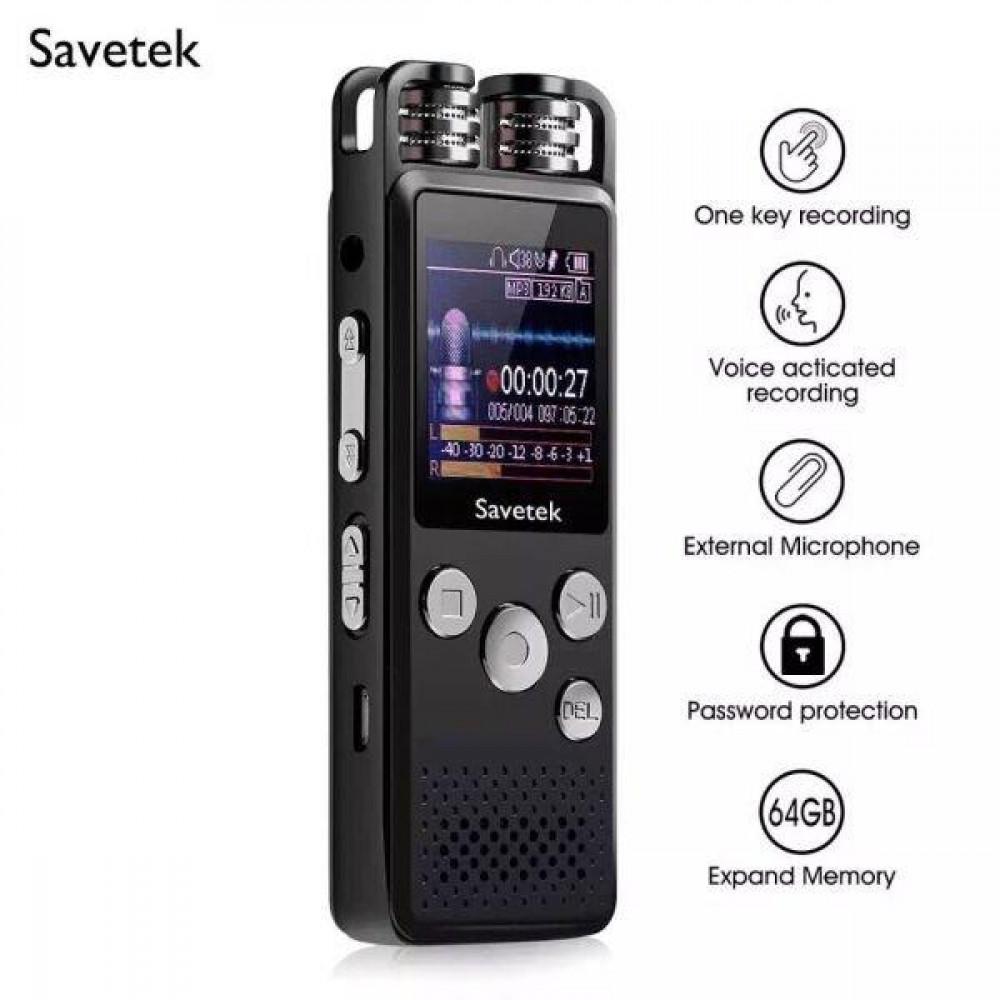 Диктофон цифровой Savetek GS-R07 4 Гб стерео SD до 64 Гб - фото 4