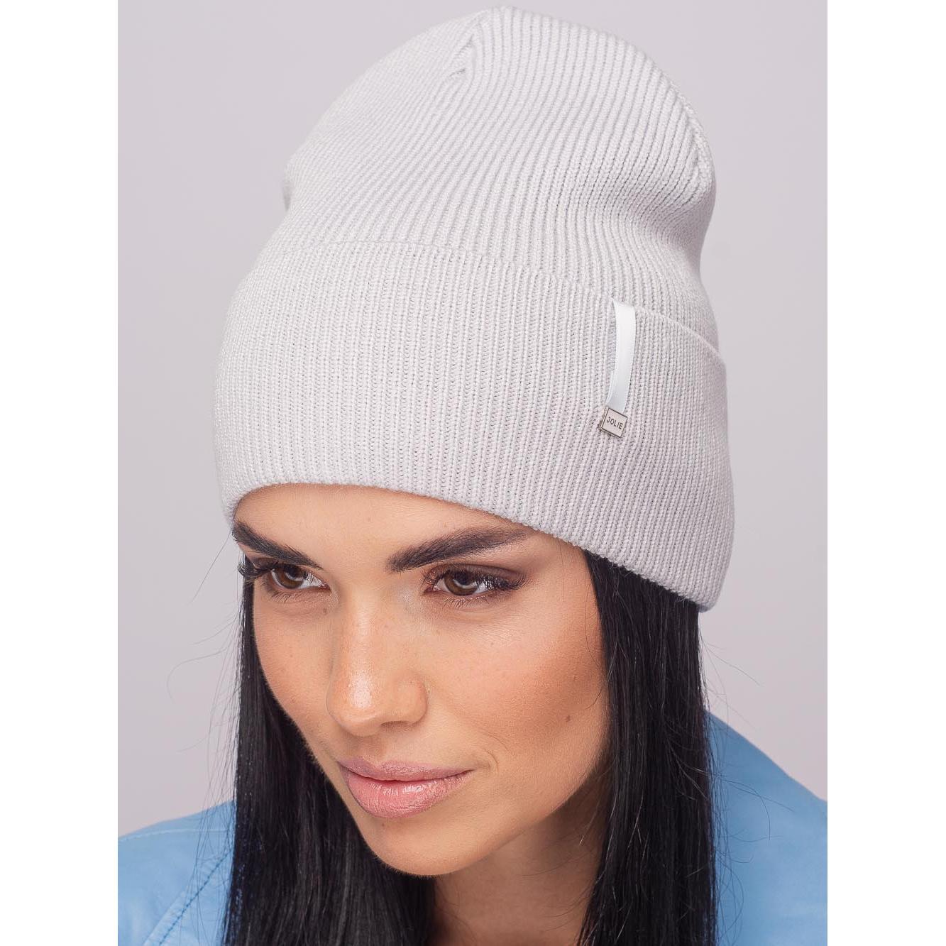 Шапка хлопчатобумажная Leks ТУРБО на флисовой подкладке с отворотом One size Иний (121563)