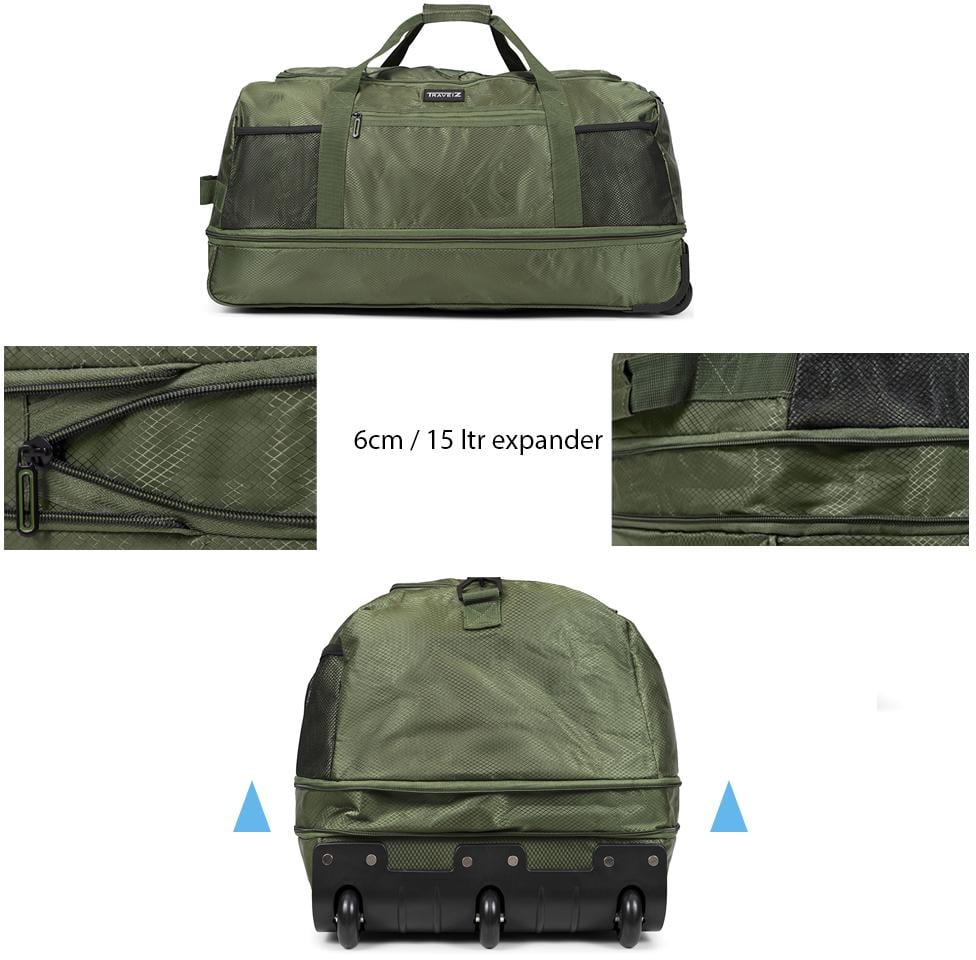 Сумка дорожная на колесах TravelZ Wheelbag Doubleloader foldable Green (603097) - фото 5