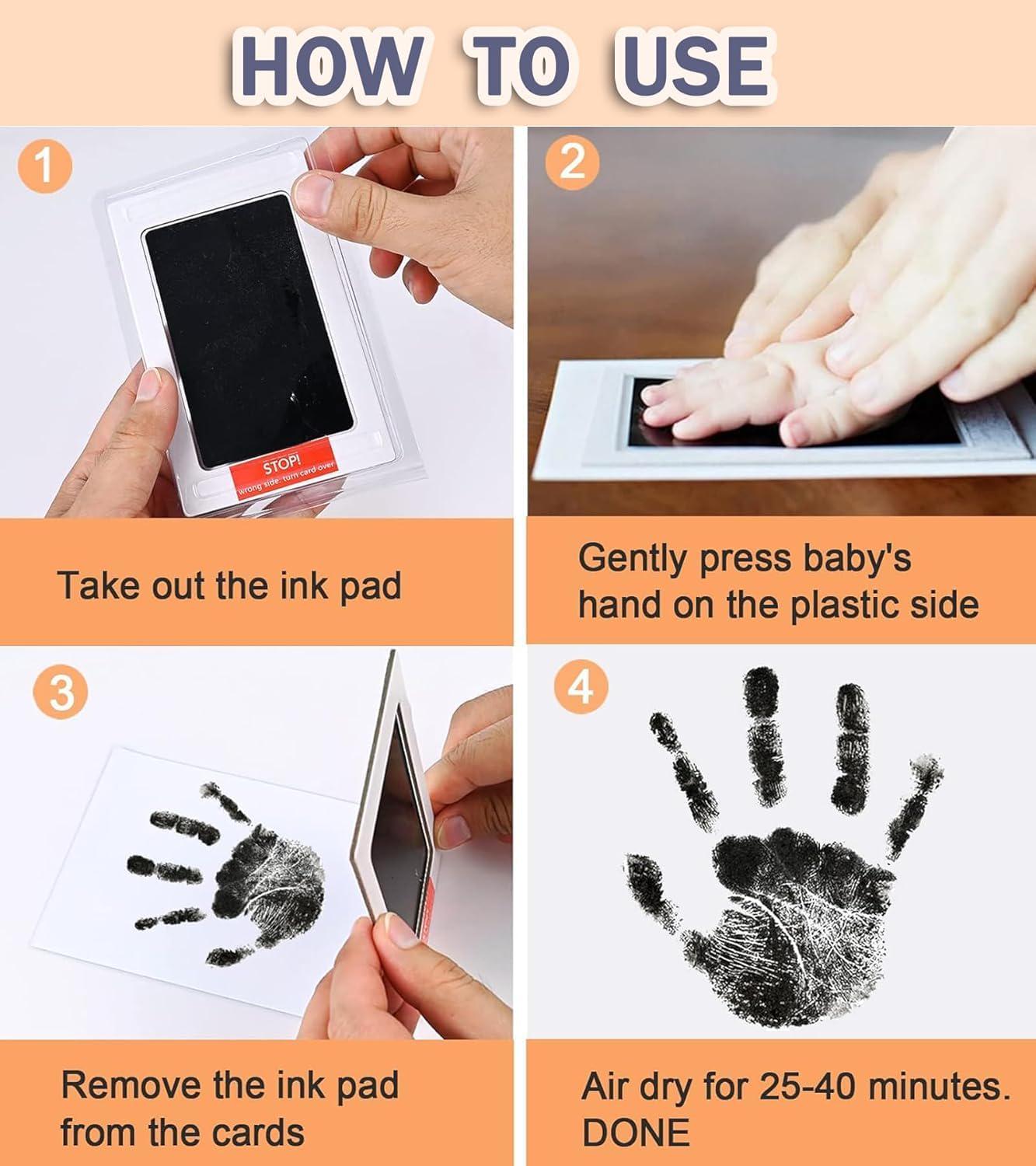 Набір для створення відбитків дитячих ручок і ніжок Чорний (20293) - фото 9 Набір для створення відбитків дитячих ручок і ніжок Чорний (20293) - фото 9