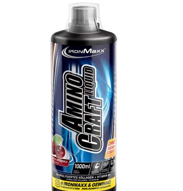 Амінокомплекс для спорту IronMaxx Amino Craft Liquid 1000 ml /40 servings/ Cherry - фото 2