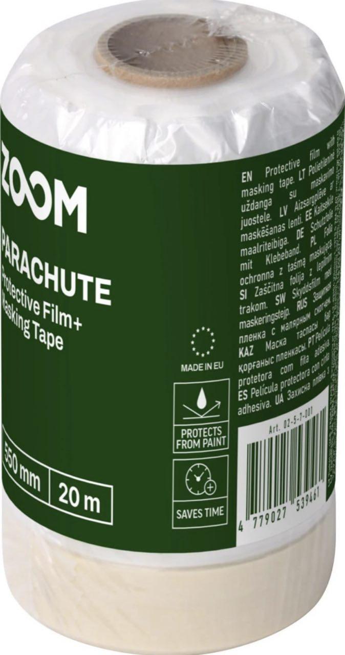 Стальная пленка от пыли и краски ZOOM с клейкой лентой 550 мм x 20 м (02-5-7-001) Стальная пленка от пыли и краски ZOOM с клейкой лентой 550 мм x 20 м (02-5-7-001)