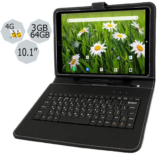 Планшет-телефон Adronix MT Pad 364 LTE 3/64 Matte Black с чехлом-клавиатурой (17639654) - фото 3