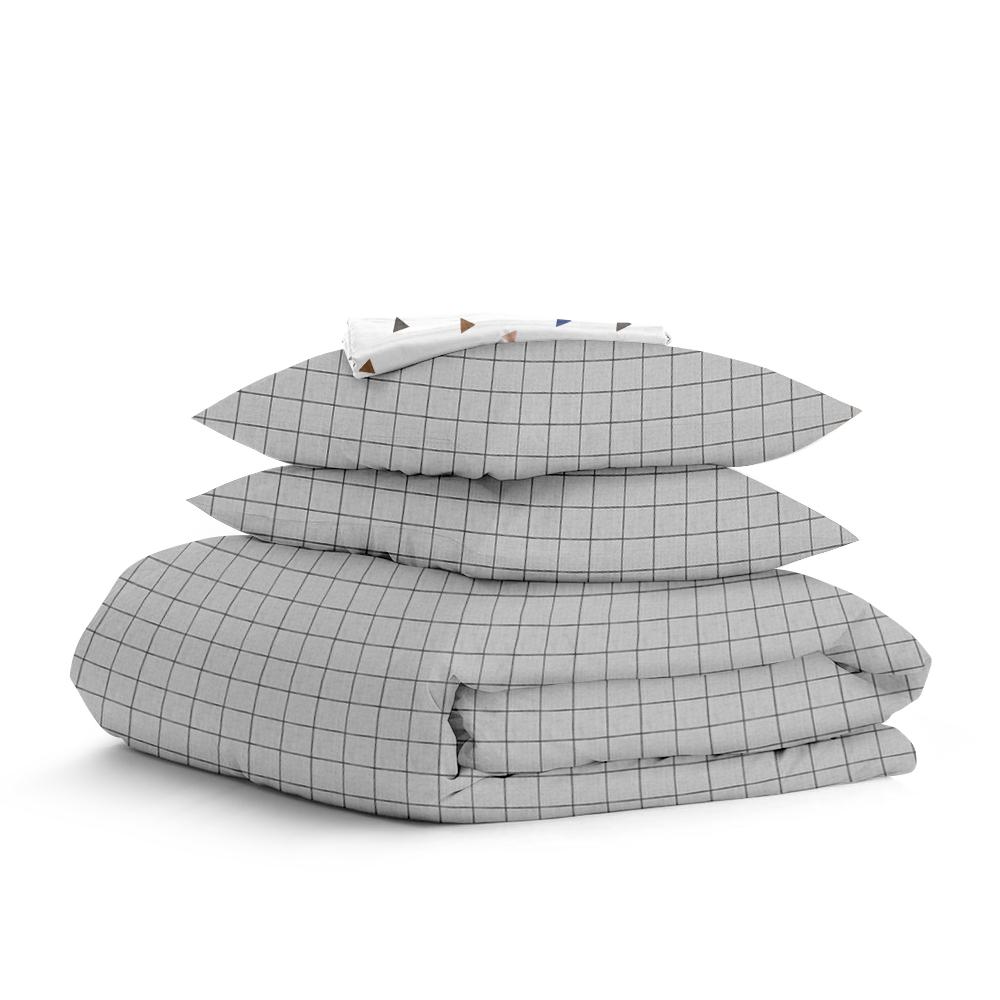 Постельное белье евро Cosas Grey Geometry 200х220 см (4822052142011)