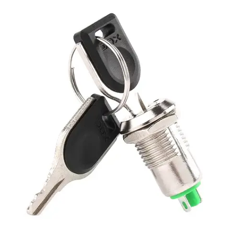 Электрозамок c ключом для РЕА KS-02 2 позиции Silver (286916)
