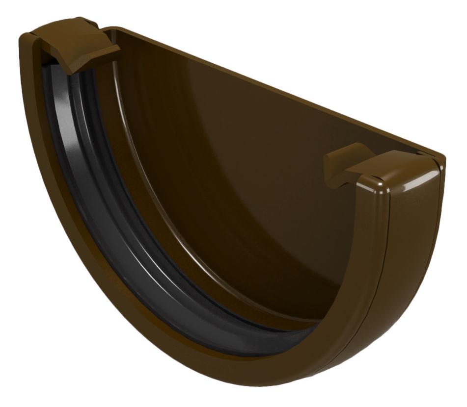 Заглушка ринви DEVOREX Classic 120 Коричневий (11683609) - фото 1