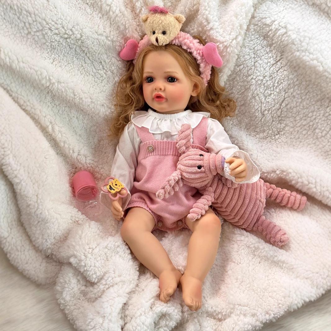 Кукла Reborn Алиса винил-силиконовая с соской/бутылочкой 55 см (1723677104) - фото 5 Кукла Reborn Алиса винил-силиконовая с соской/бутылочкой 55 см (1723677104) - фото 5
