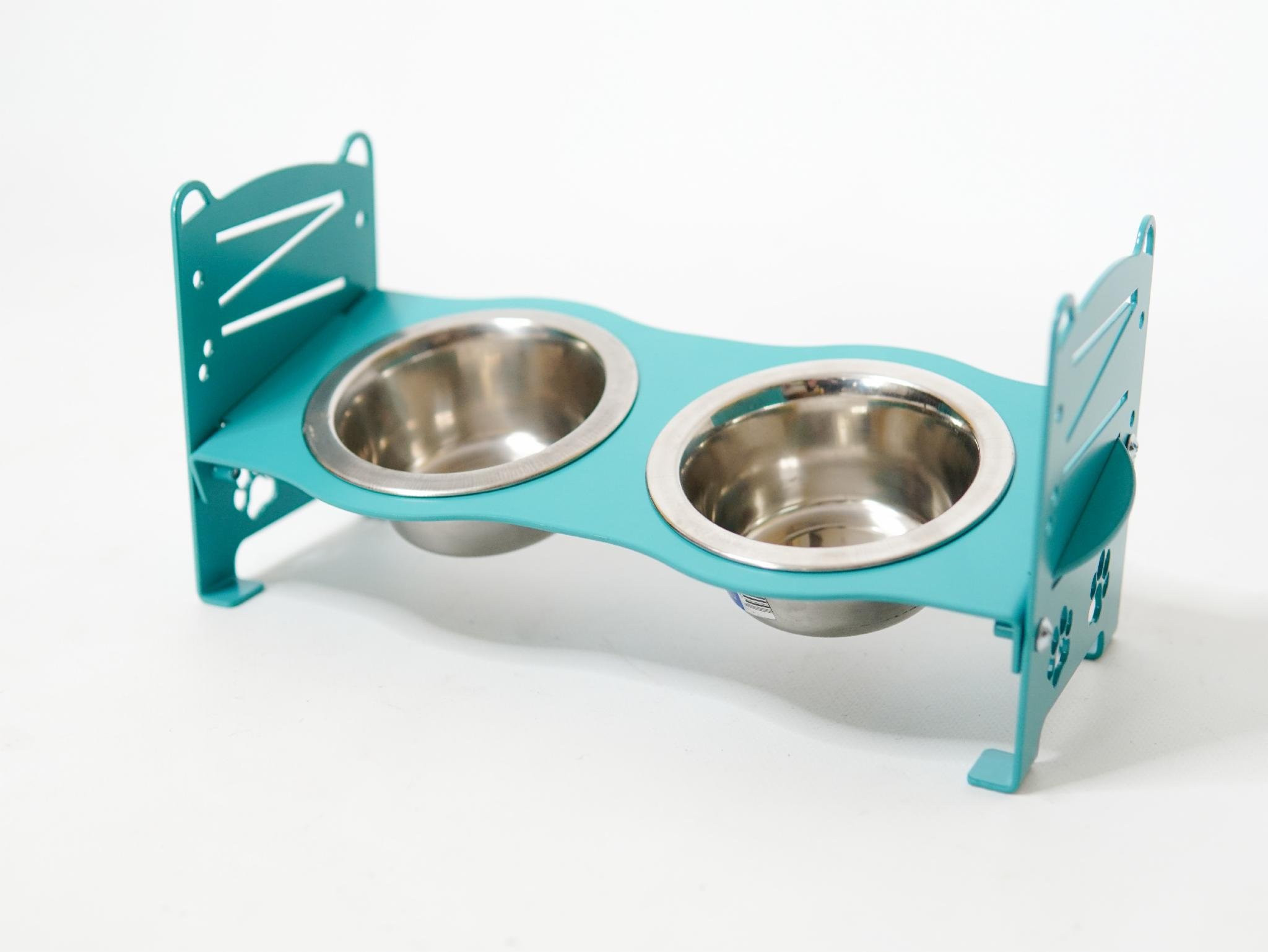 Кормушка для котів розбірна-регульована 61-137 мм 0,45 л М'ятний (1024585к) - фото 7