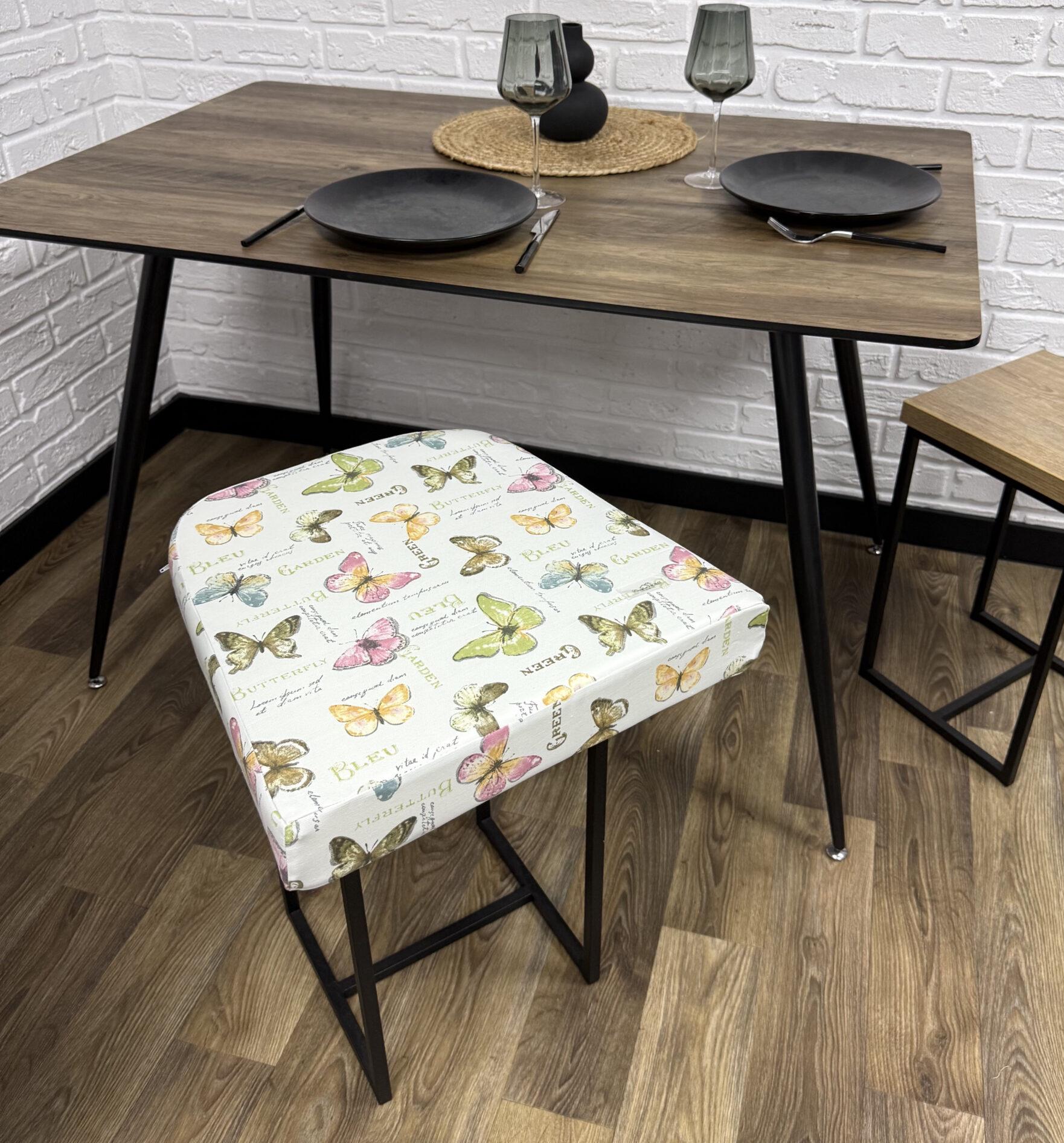Сиденье Comfort Home Butterflies на стул панама 40х40х5 см