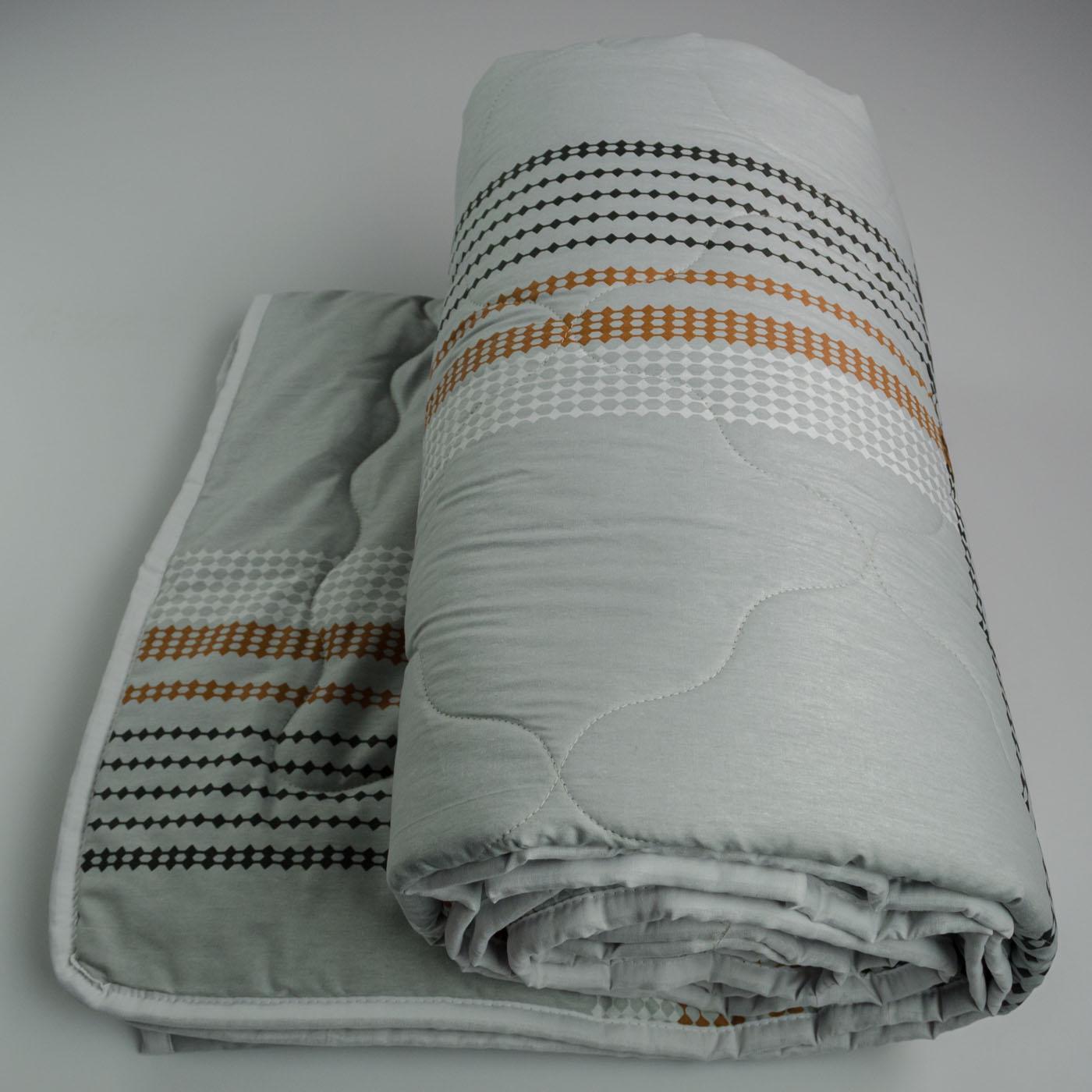 Одеяло конопляное зимнее YouStar Горес сатин полуторный 140х210 см Серый (chn-kksw-p-gores) - фото 5