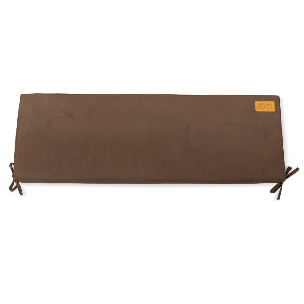 Матрас на подоконник SanchoBAG Велюр 120x60x5 см Turkish Coffe (pom-1014-sb205-11) - фото 2