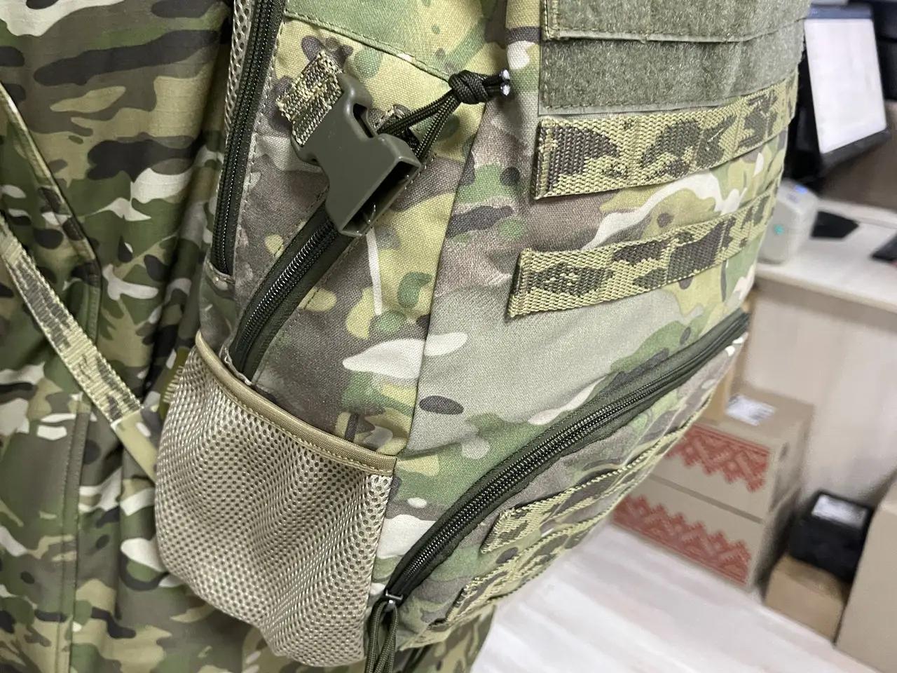 Рюкзак с системой крепления MOLLE водостойкий мягкая спинка 20 л Мультикам (PLT-082) - фото 7