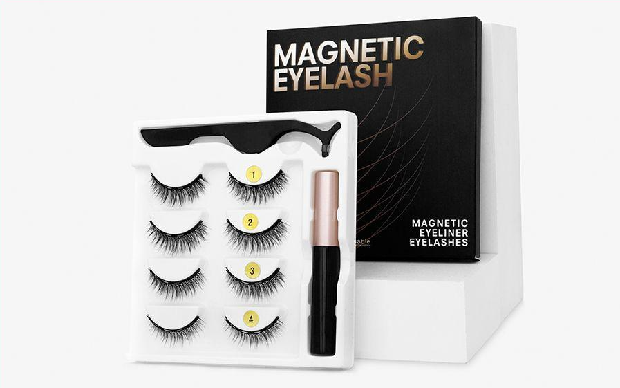 Набор ресниц на магнитной подводке 4 пары (01234 )