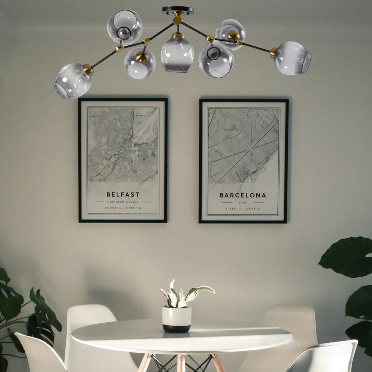 Люстра Svet со стеклянными плафонами на семь ламп Е27 Дымчатый (MX-151-7 BK+BE) - фото 3 Люстра Svet со стеклянными плафонами на семь ламп Е27 Дымчатый (MX-151-7 BK+BE) - фото 3