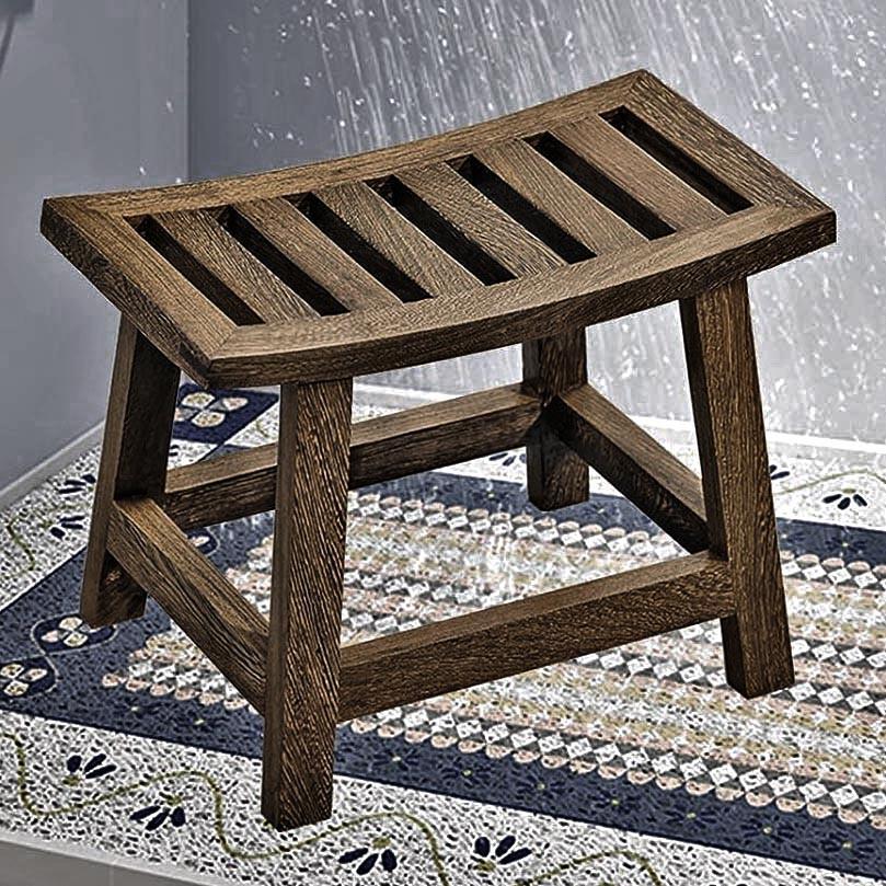 Табурет для ванной из дерева Соролид Сепия (ТВН-006508)