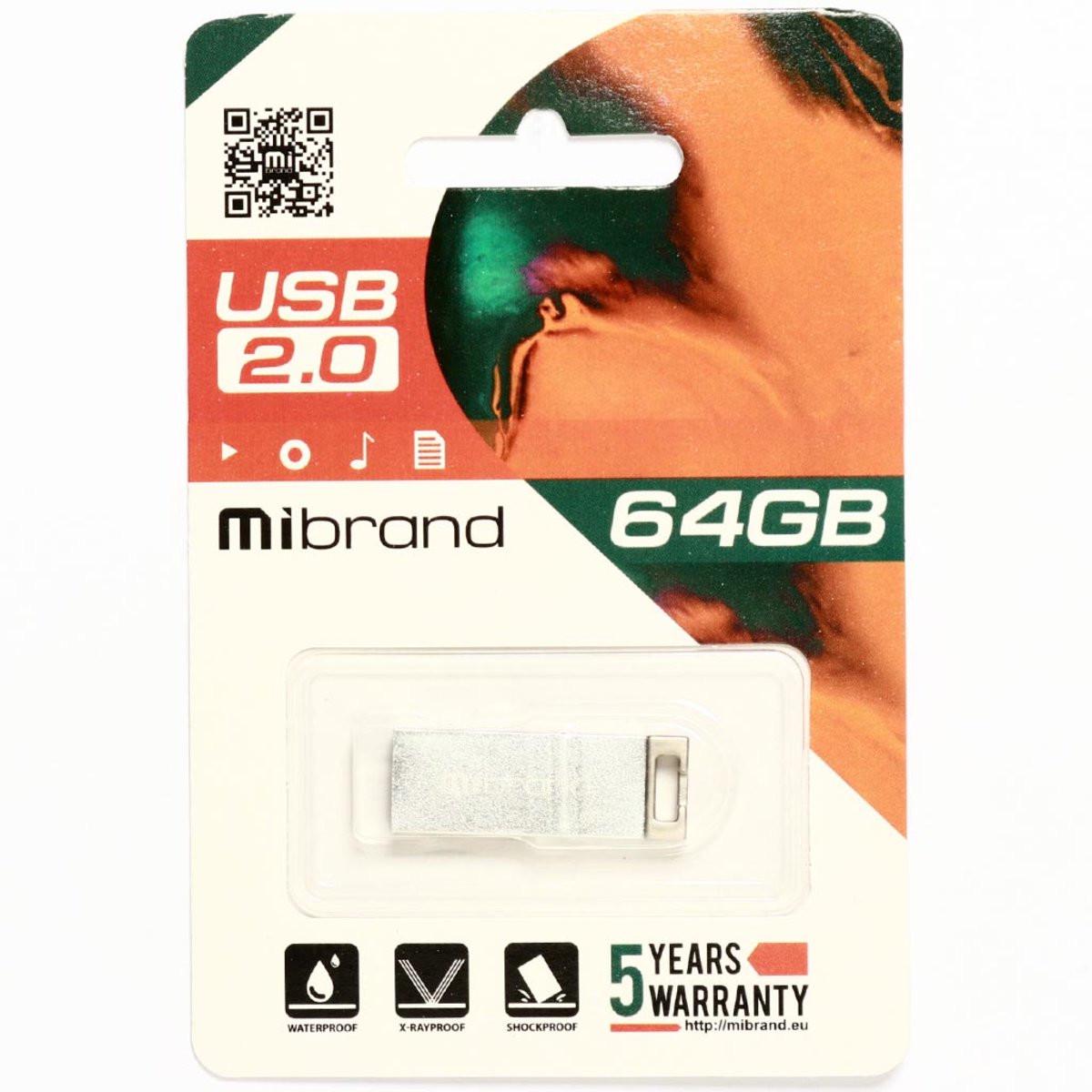 Flash Mibrand USB 2.0 Chameleon 64Gb Silver (29caa1-15488) - фото 2