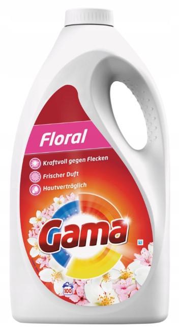 Гель для стирки Gama Floral с цветочным ароматом 5 л 100 стирок Гель для стирки Gama Floral с цветочным ароматом 5 л 100 стирок