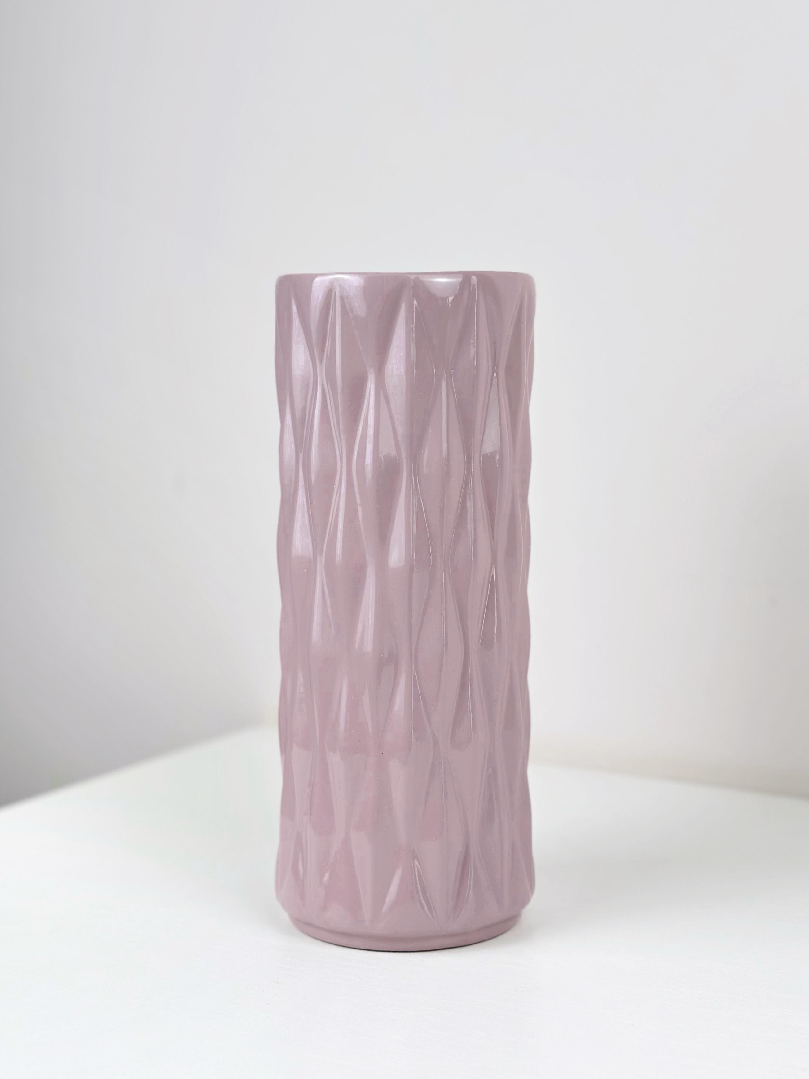 Ваза для квітів і декору глиняна керамічна Кристал 20 см Фіолетовий (4001-13) - фото 6 Ваза для квітів і декору глиняна керамічна Кристал 20 см Фіолетовий (4001-13) - фото 6