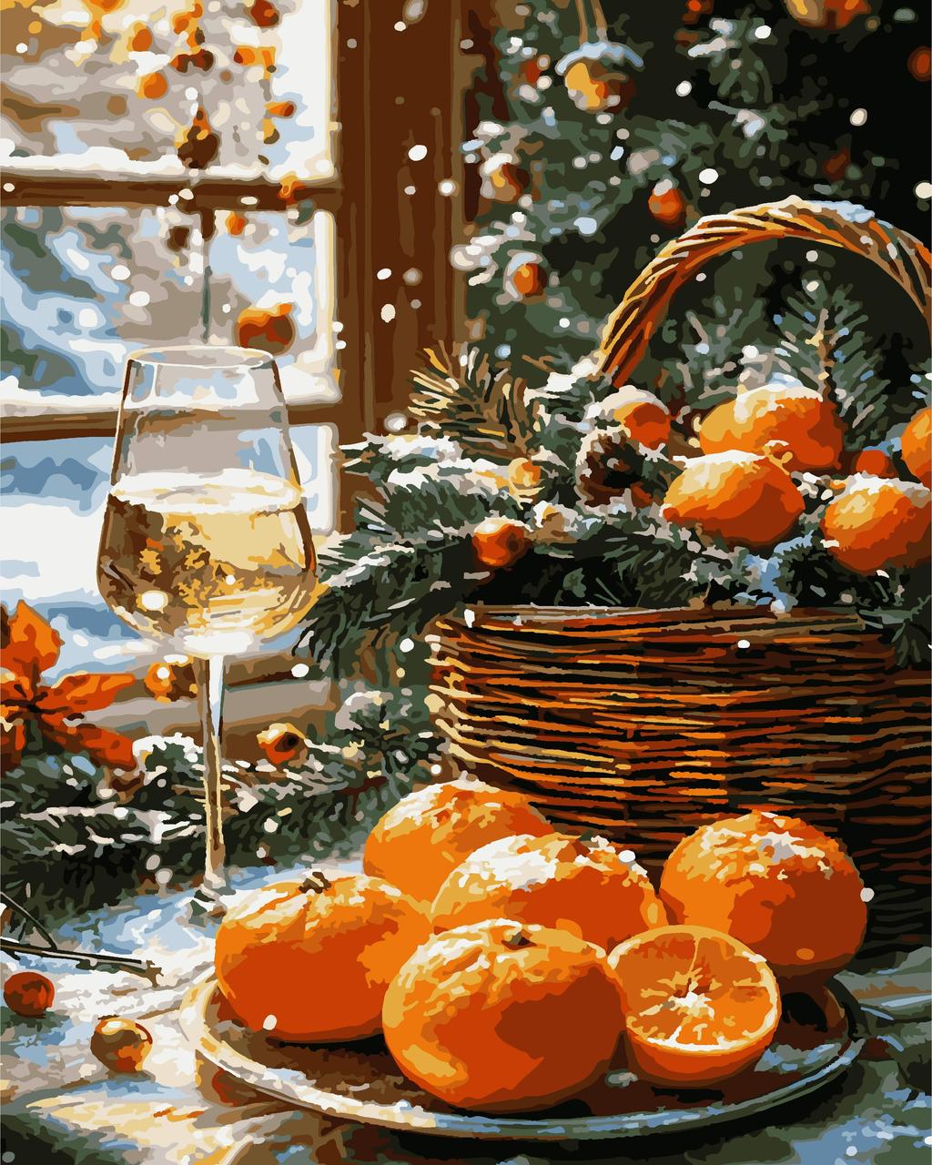 Картины по номерам Artissimo Рождественское настроение PN3710 холст на подрамнике 40x50 см (2830323612)