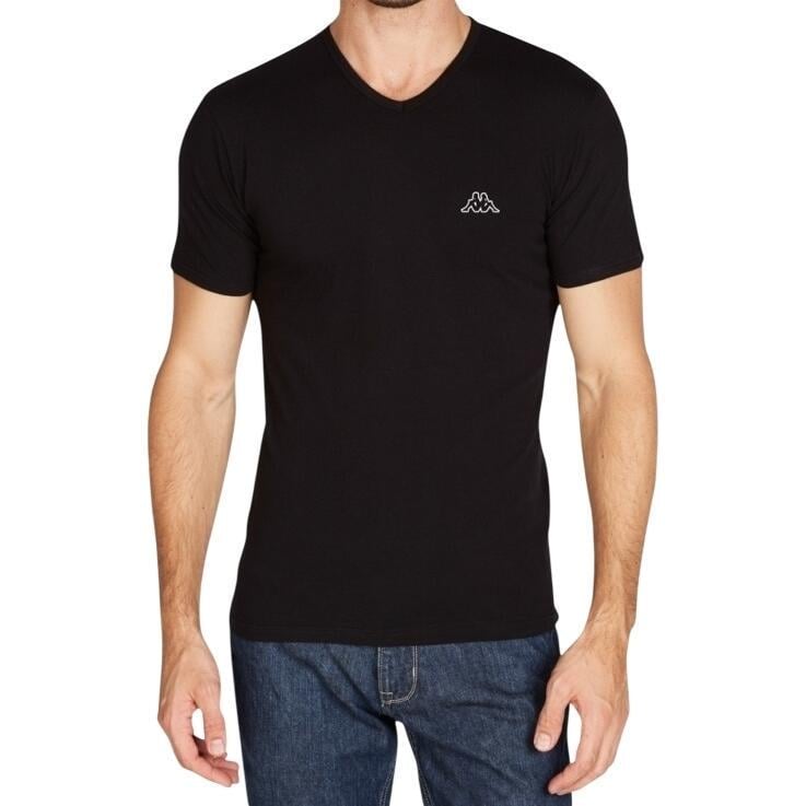 Футболка Kappa T-SHIRT MEZZA MANICA SCOLLO V K1311 Nero XL Чорний (57379-53)